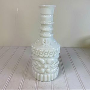 Vintage Jim Beam Milk glass liquor bottle